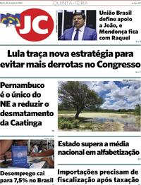 Capa do jornal Jornal do Commercio 30/05/2024