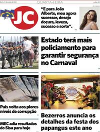 Capa do jornal Jornal do Commercio 31/01/2024