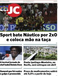 Capa do jornal Jornal do Commercio 31/03/2024