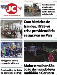 Capa do jornal Jornal do Commercio 01/06/2025