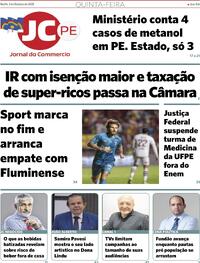 Capa do jornal Jornal do Commercio 02/10/2025