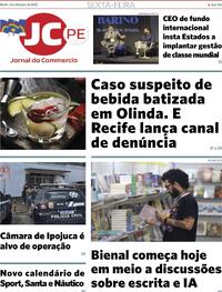 Capa do jornal Jornal do Commercio 03/10/2025