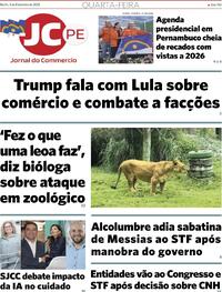 Capa do jornal Jornal do Commercio 03/12/2025