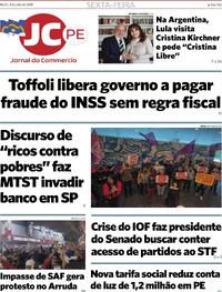 Capa do jornal Jornal do Commercio 04/07/2025