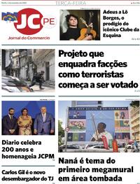 Capa do jornal Jornal do Commercio 04/11/2025
