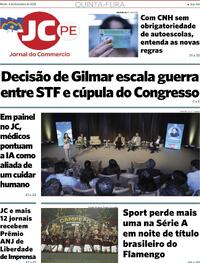 Capa do jornal Jornal do Commercio 04/12/2025