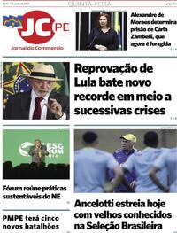 Capa do jornal Jornal do Commercio 05/06/2025