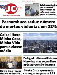 Capa do jornal Jornal do Commercio 06/05/2025