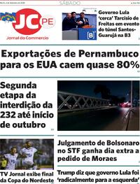 Capa do jornal Jornal do Commercio 06/09/2025