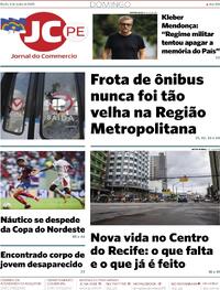 Capa do jornal Jornal do Commercio 08/06/2025