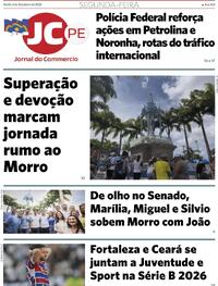 Capa do jornal Jornal do Commercio 08/12/2025