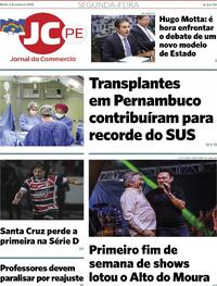 Capa do jornal Jornal do Commercio 09/06/2025