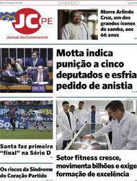 Capa do jornal Jornal do Commercio 09/08/2025