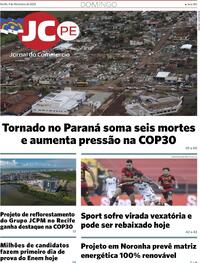 Capa do jornal Jornal do Commercio 09/11/2025