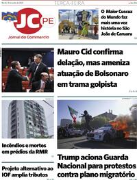 Capa do jornal Jornal do Commercio 10/06/2025