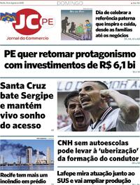 Capa do jornal Jornal do Commercio 10/08/2025