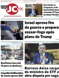 Capa do jornal Jornal do Commercio 10/10/2025