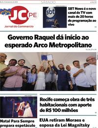 Capa do jornal Jornal do Commercio 13/12/2025