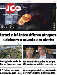 Capa do jornal Jornal do Commercio 14/06/2025
