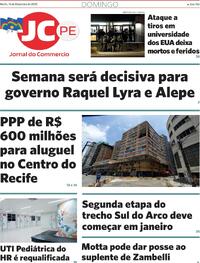 Capa do jornal Jornal do Commercio 14/12/2025