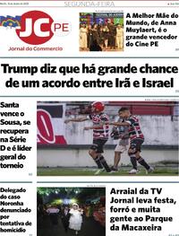 Capa do jornal Jornal do Commercio 16/06/2025