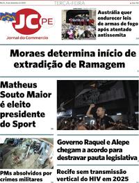 Capa do jornal Jornal do Commercio 16/12/2025