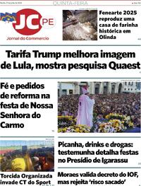 Capa do jornal Jornal do Commercio 17/07/2025