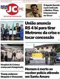 Capa do jornal Jornal do Commercio 17/12/2025