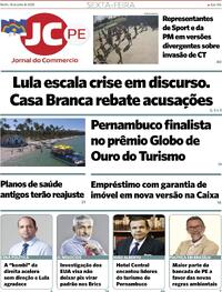 Capa do jornal Jornal do Commercio 18/07/2025