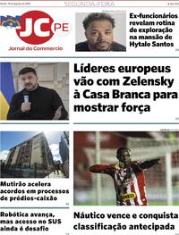 Capa do jornal Jornal do Commercio 18/08/2025