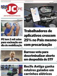 Capa do jornal Jornal do Commercio 18/10/2025