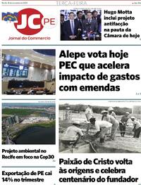 Capa do jornal Jornal do Commercio 18/11/2025