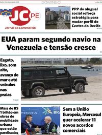 Capa do jornal Jornal do Commercio 21/12/2025