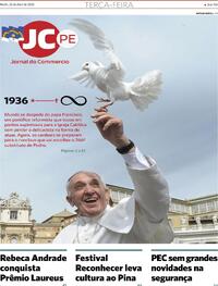 Capa do jornal Jornal do Commercio 22/04/2025