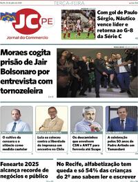 Capa do jornal Jornal do Commercio 22/07/2025