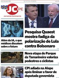 Capa do jornal Jornal do Commercio 22/08/2025