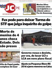 Capa do jornal Jornal do Commercio 22/10/2025