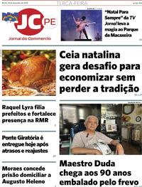 Capa do jornal Jornal do Commercio 23/12/2025