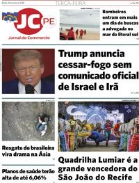 Capa do jornal Jornal do Commercio 24/06/2025