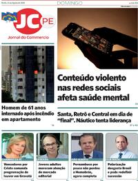 Capa do jornal Jornal do Commercio 24/08/2025