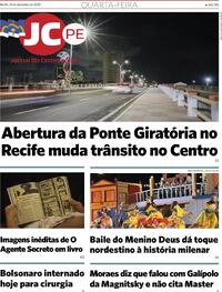 Capa do jornal Jornal do Commercio 24/12/2025