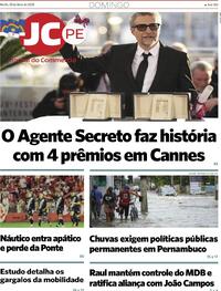 Capa do jornal Jornal do Commercio 25/05/2025