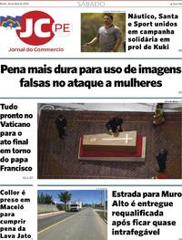 Capa do jornal Jornal do Commercio 26/04/2025