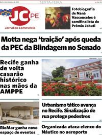Capa do jornal Jornal do Commercio 26/09/2025