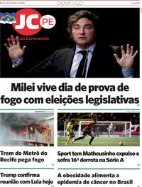 Capa do jornal Jornal do Commercio 26/10/2025