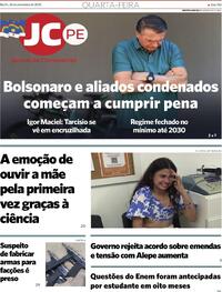 Capa do jornal Jornal do Commercio 26/11/2025