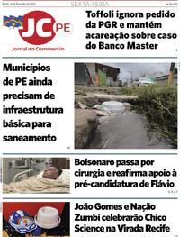 Capa do jornal Jornal do Commercio 26/12/2025