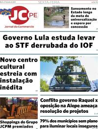 Capa do jornal Jornal do Commercio 27/06/2025
