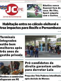 Capa do jornal Jornal do Commercio 27/07/2025