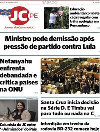 Capa do jornal Jornal do Commercio 27/09/2025